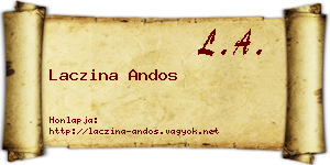 Laczina Andos névjegykártya